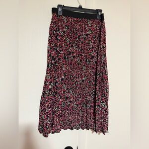 Floral Black and Pink Women's Skirt